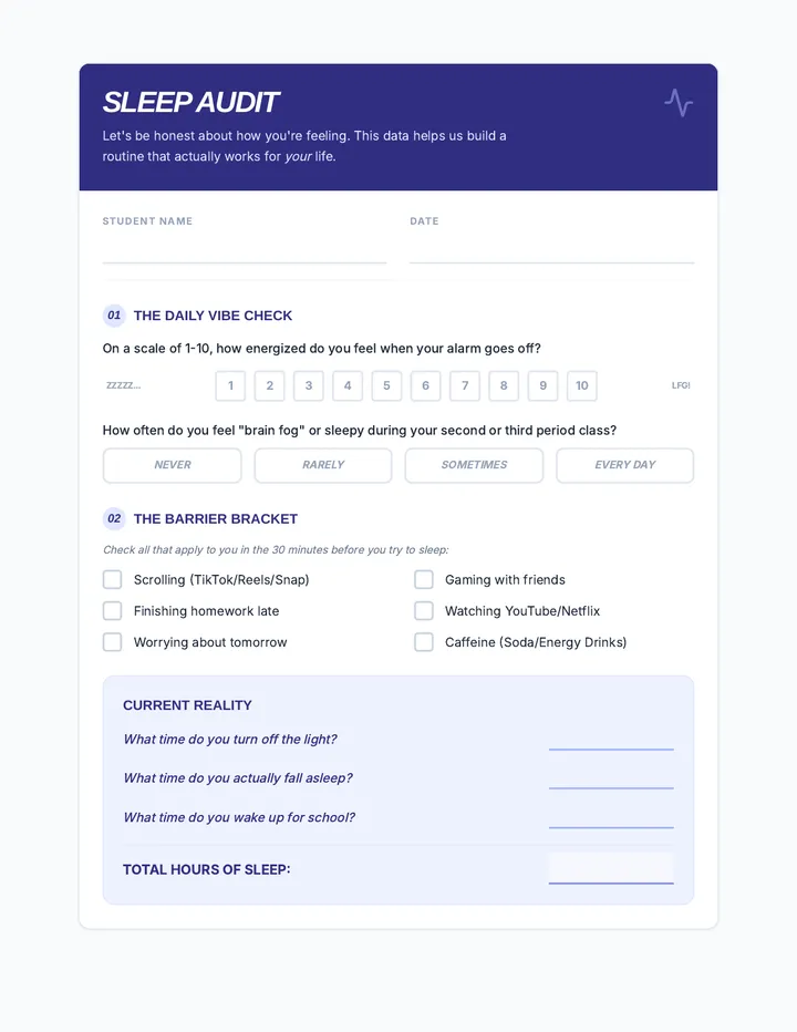 Sleep Audit Survey