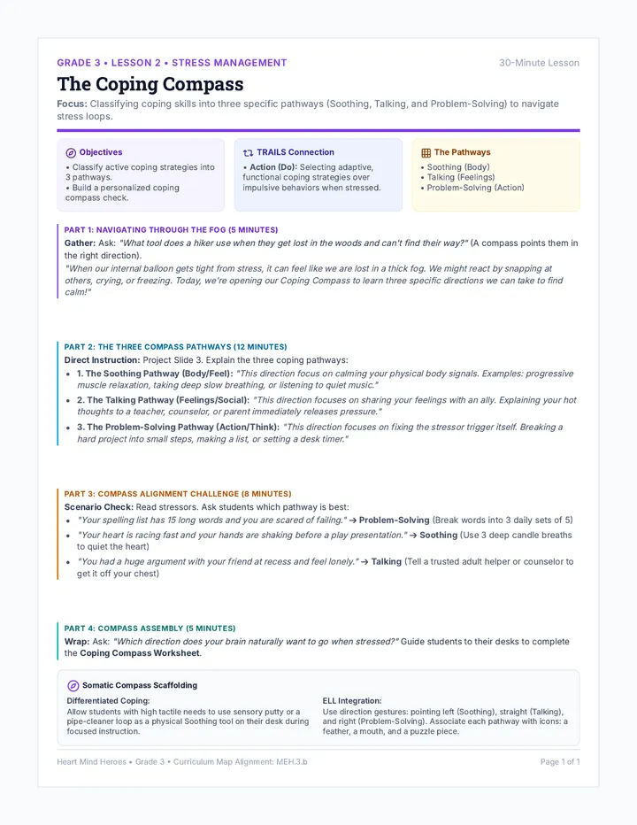 The Coping Compass Teacher Guide