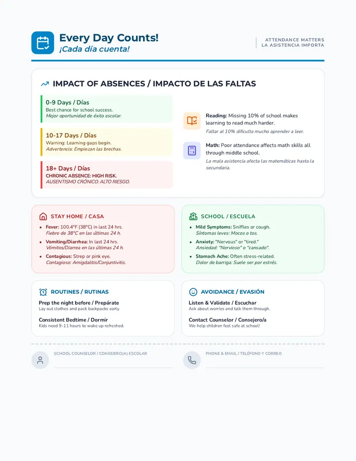 Attendance Counts Handout page 1