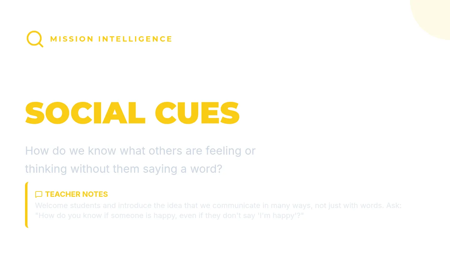 Social Cues Slides