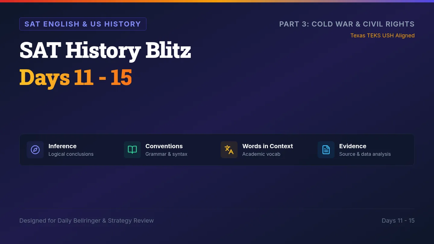 SAT History Deck 3 Slides