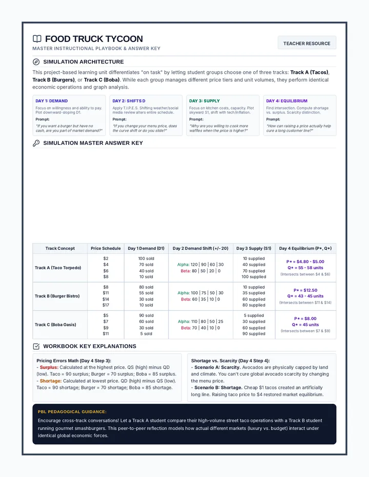 Tycoon Teacher Guide