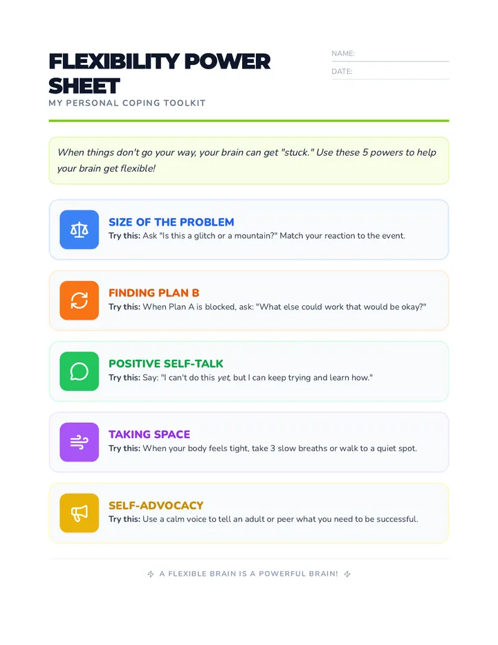 Flexibility Power Sheet