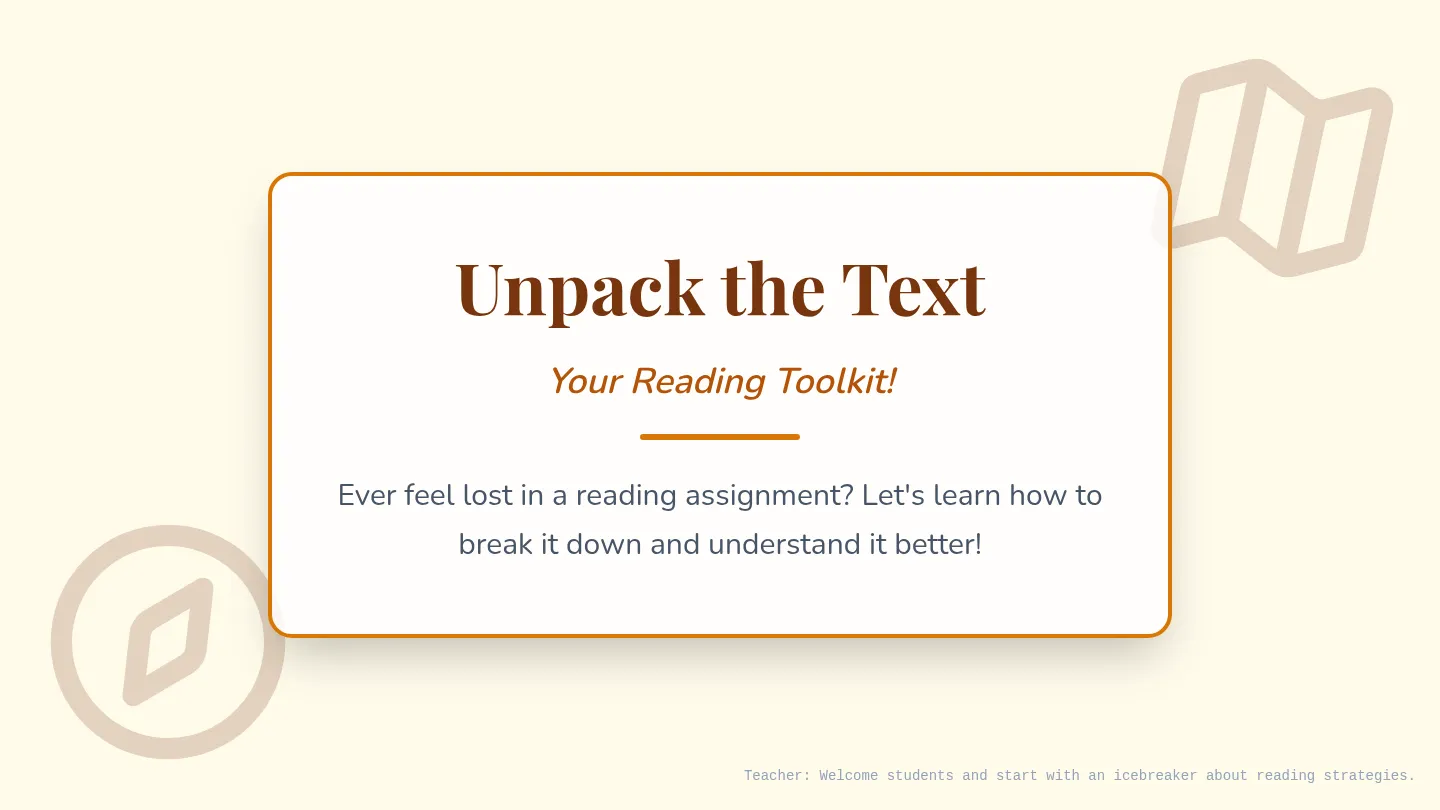 Unpack the Text Slide Deck
