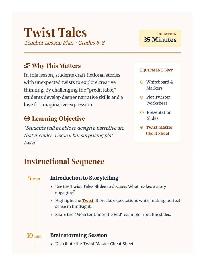 Storytelling with a Twist • Lesson • Lenny.com