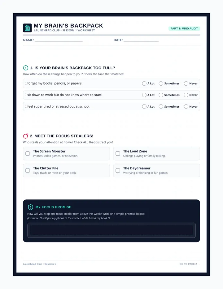 Time Architect Worksheet