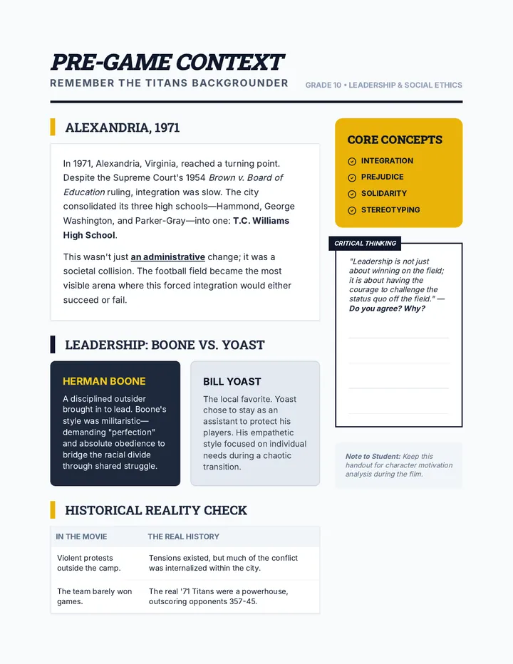 Titans Context Handout