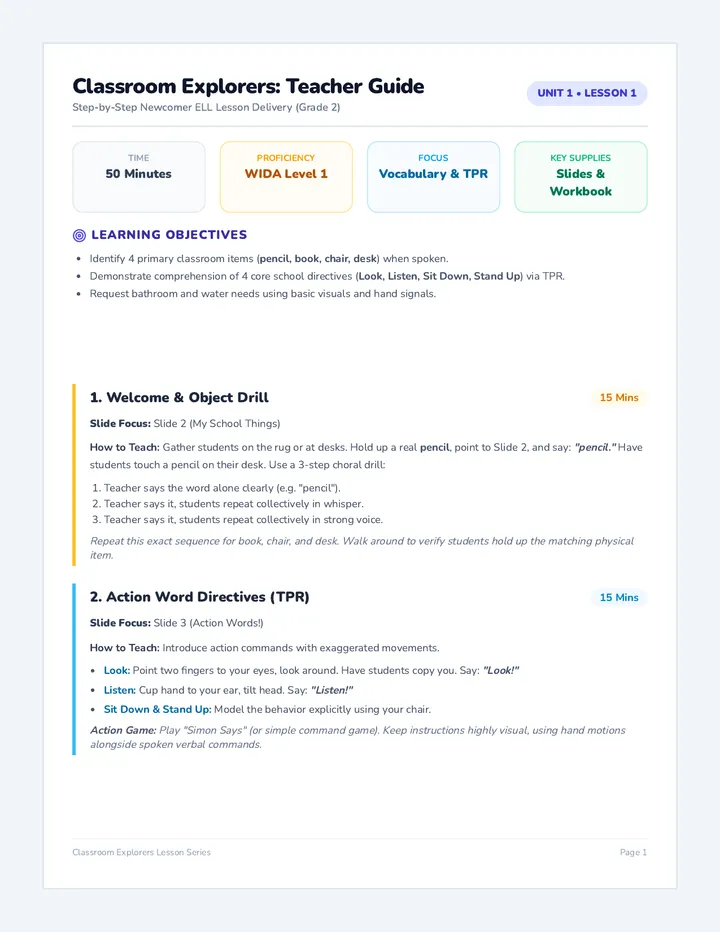 Classroom Explorers Teacher Guide