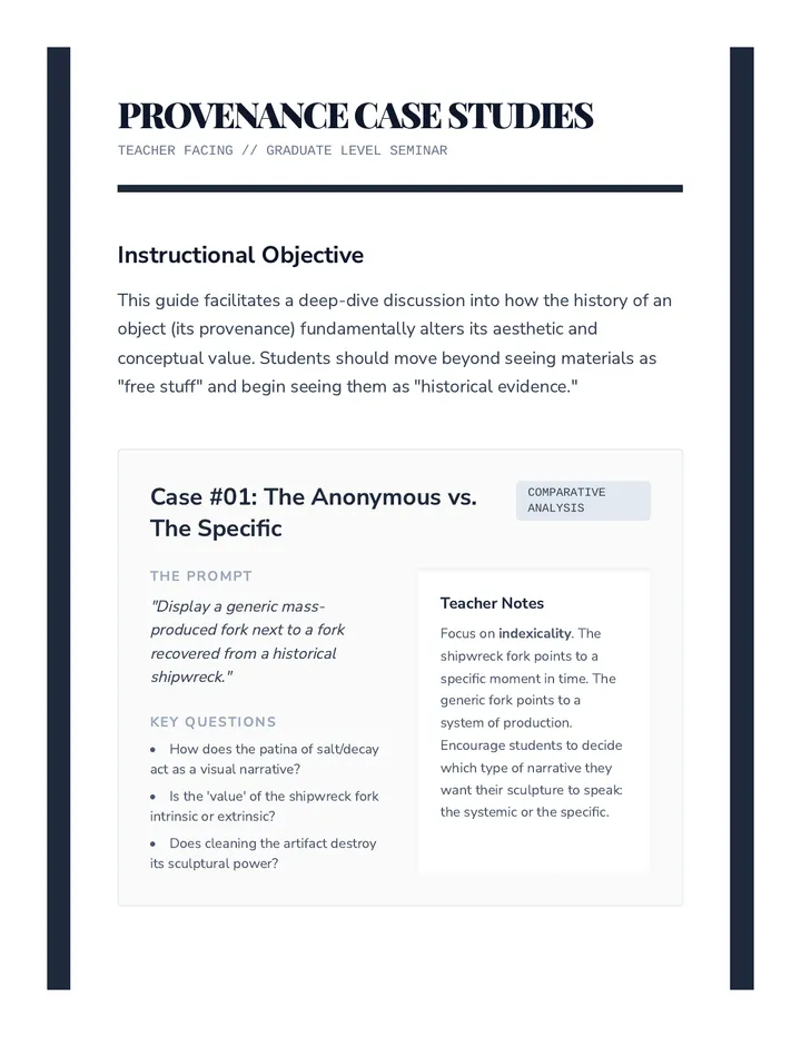 Provenance Case Study Guide