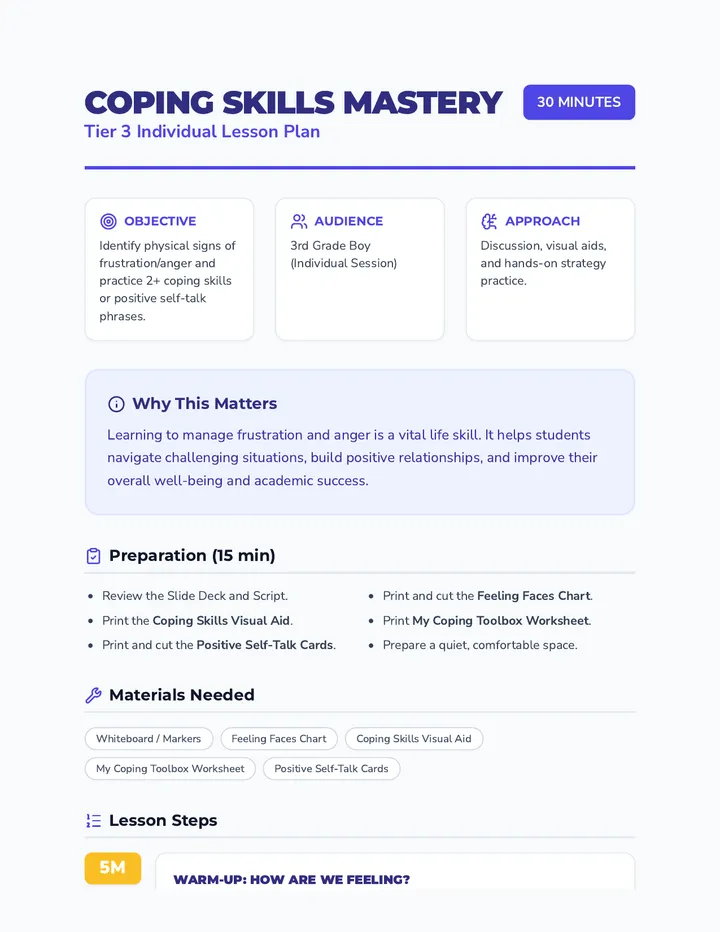 Coping Skills Mastery • Lesson • Lenny.com