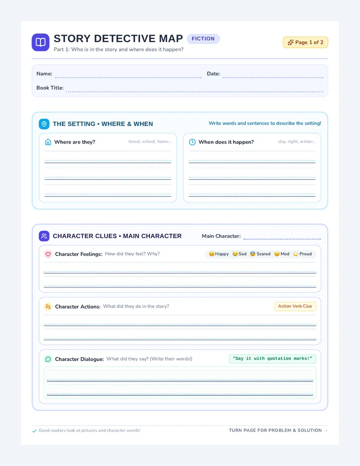 Story Detective Map Organizer