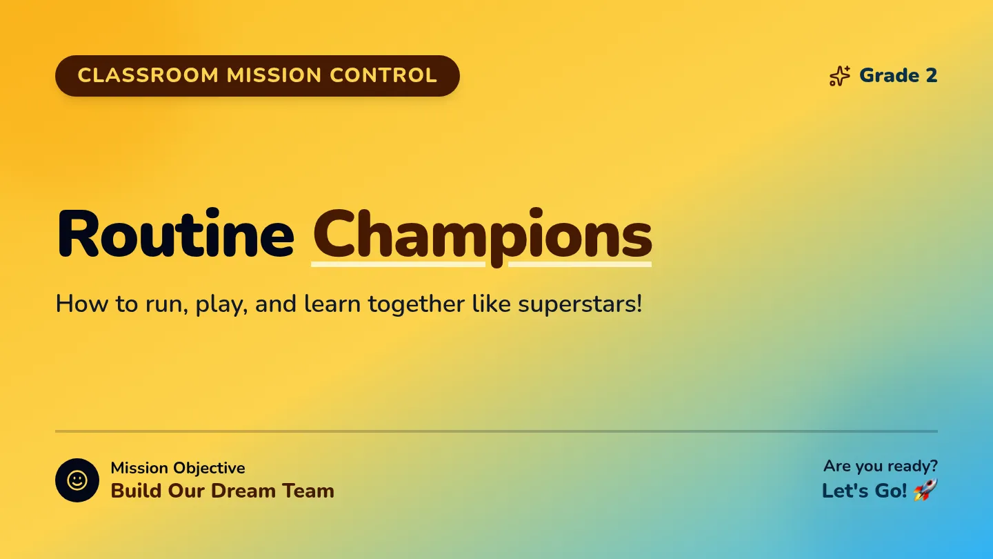 Routine Champions Slides