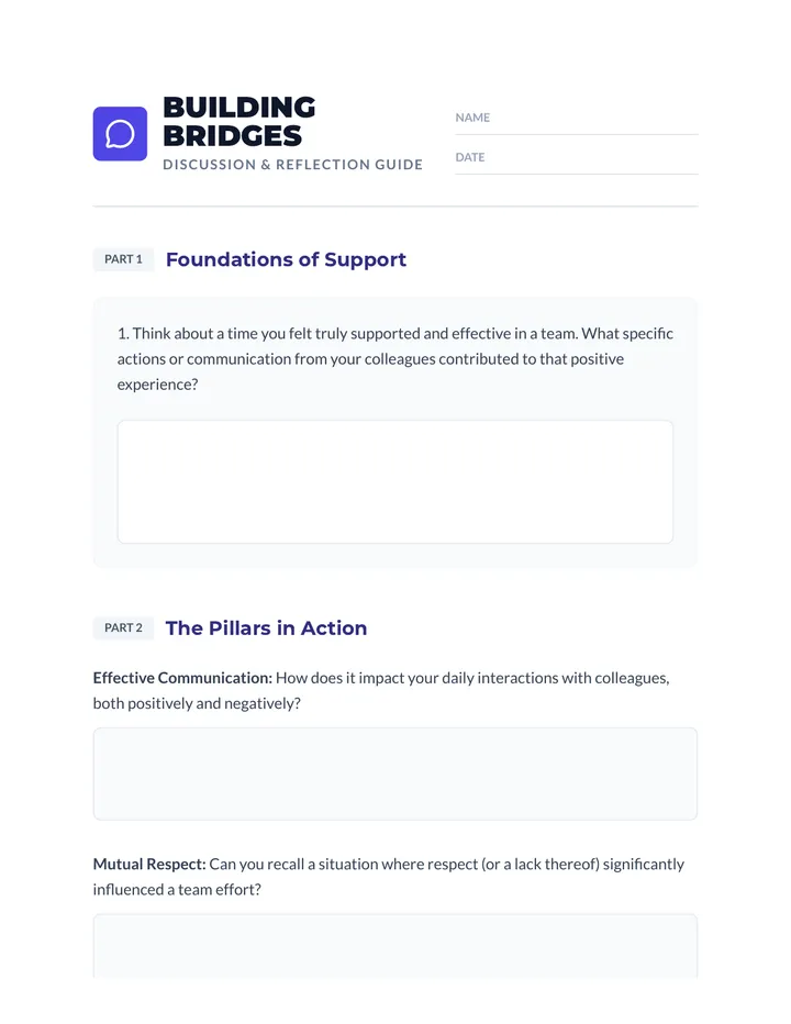 Building Bridges Discussion Guide