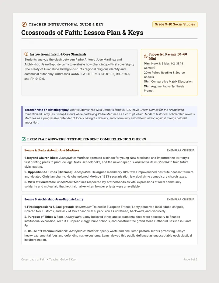 Crossroads Teacher Guide