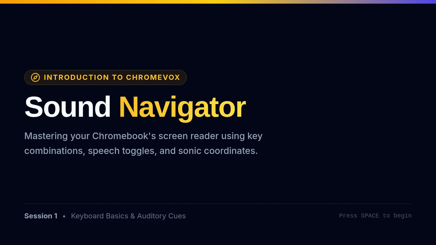 Sound Navigator Slides