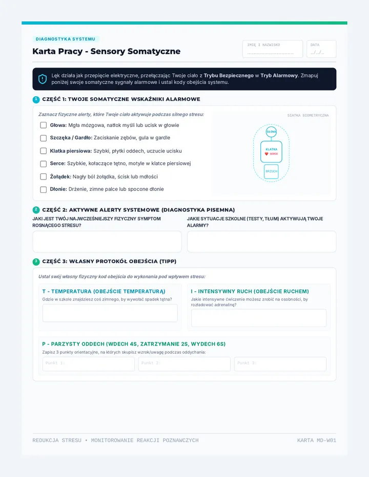 Somatic Sensor Worksheet