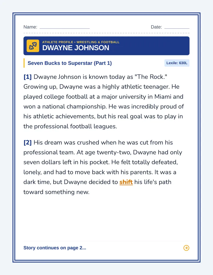 The Rock Resilience Worksheet