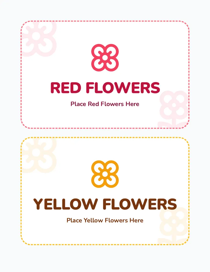 Petal Pushers Sorting Mats