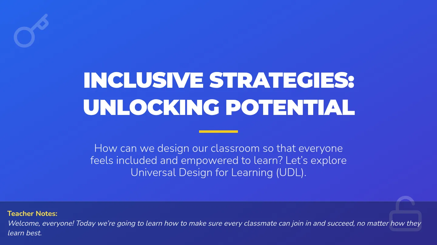 Inclusive Strategies Presentation Slides