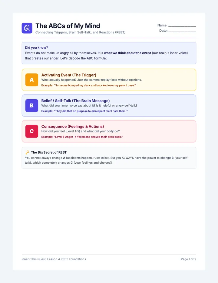 Mind Messengers Worksheet