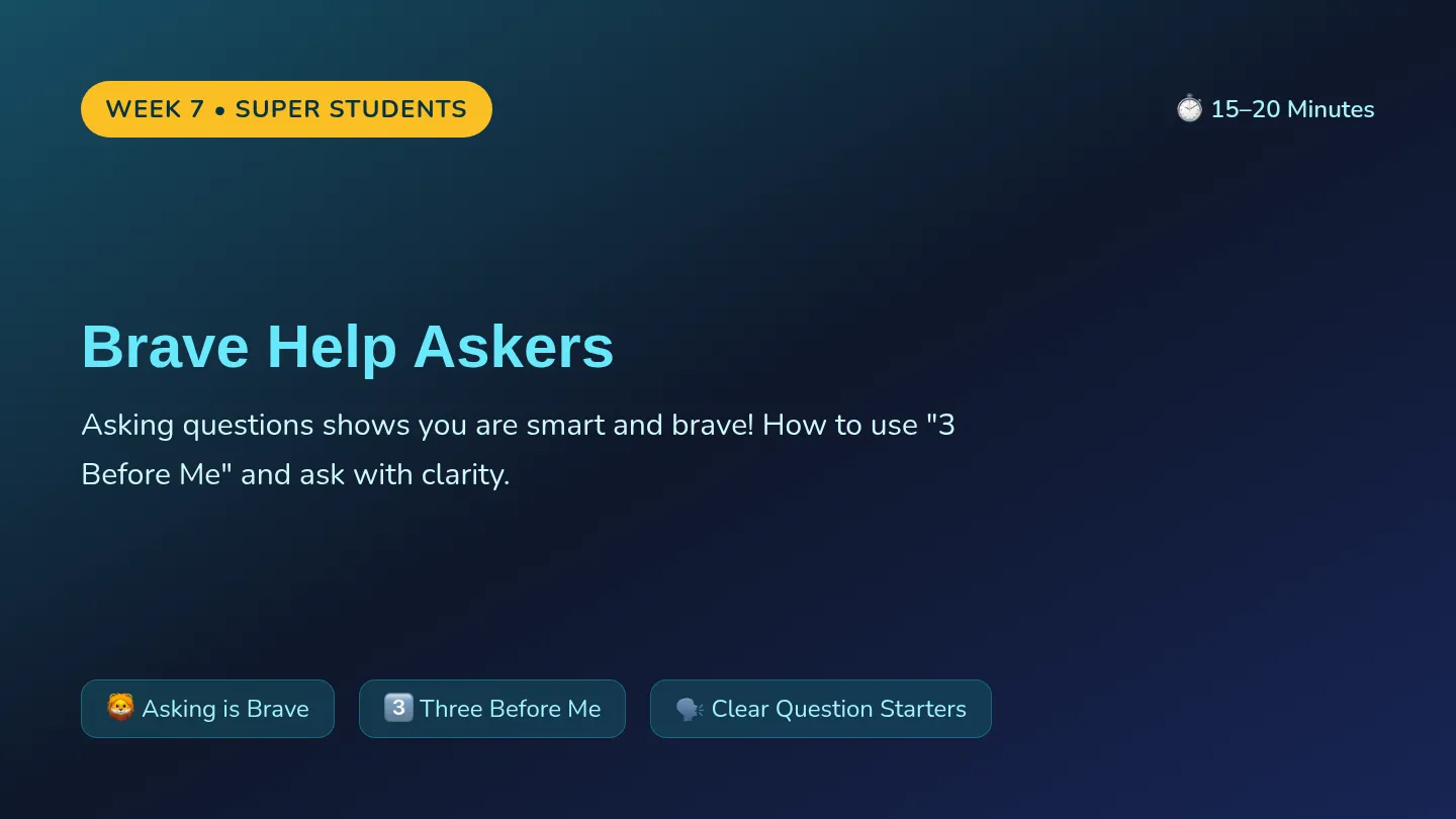 Brave Help Askers Slides