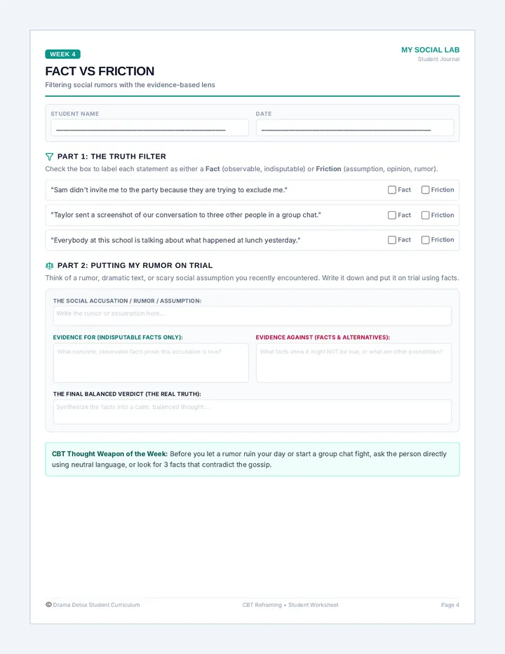 Week 4 Student Workbook