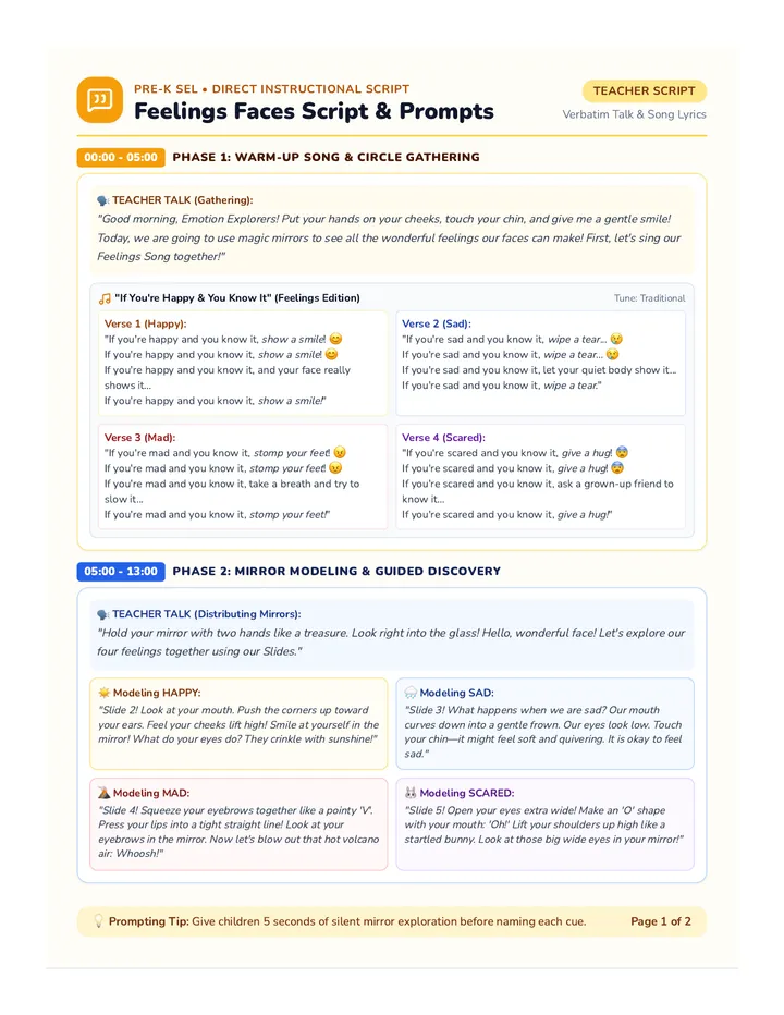 Feelings Script Prompts