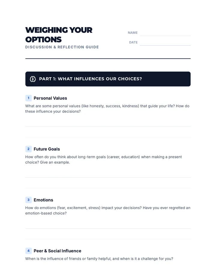 Weighing Your Options Guide