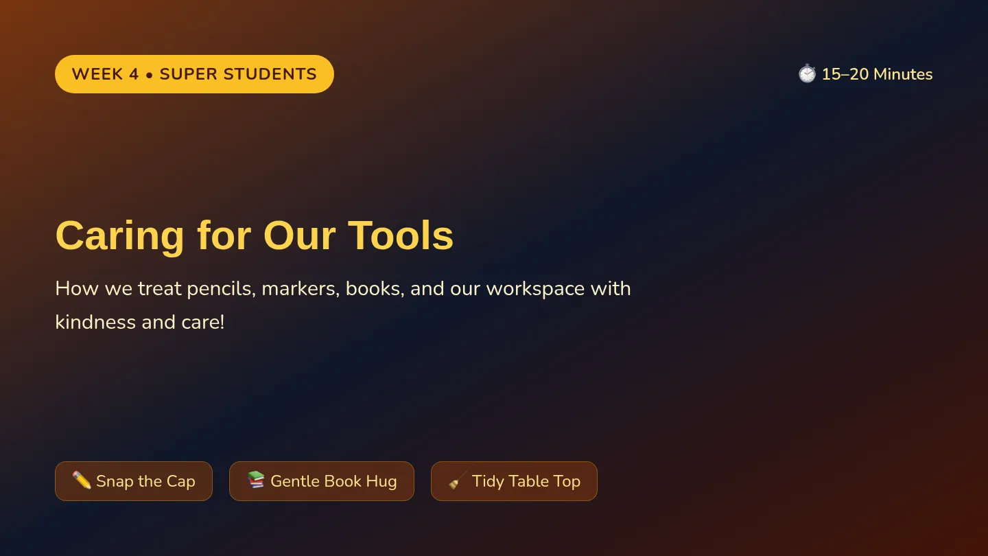 Caring for Tools Slides