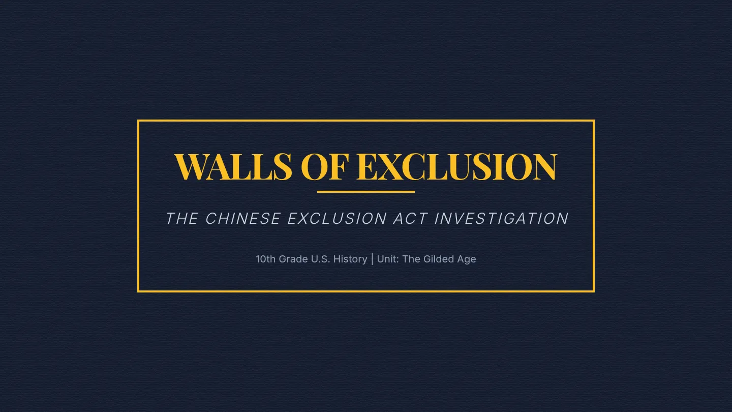 Walls of Exclusion Slides