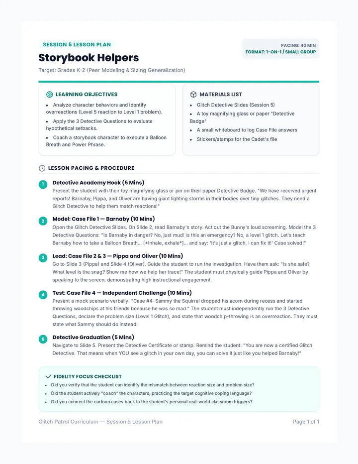 Session 5 Lesson Plan