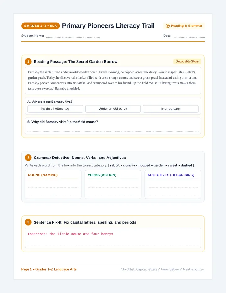 Primary Pioneers Packet