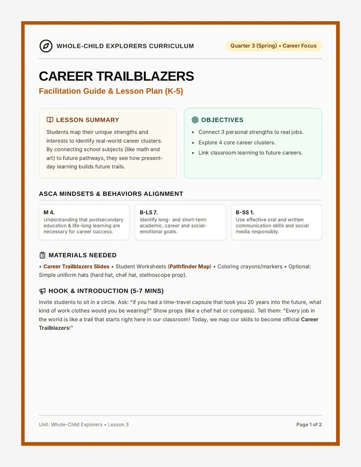 Career Trailblazers Counselor Guide