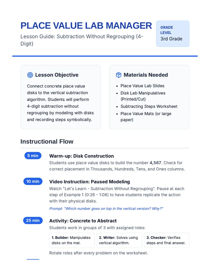 Lab Manager Teacher Guide