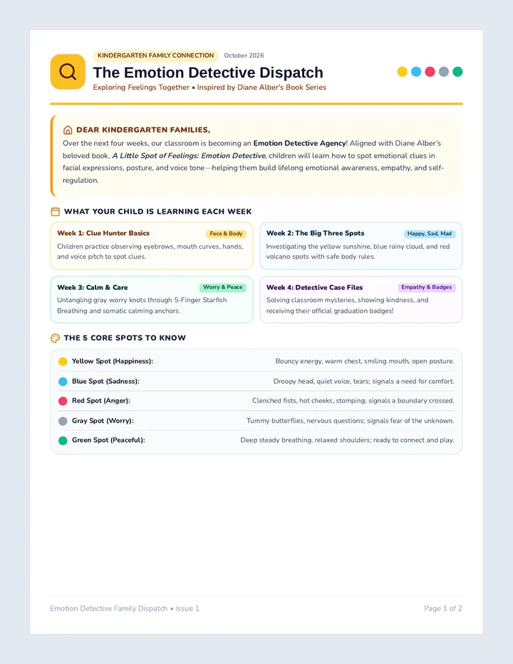 Family Detective Newsletter