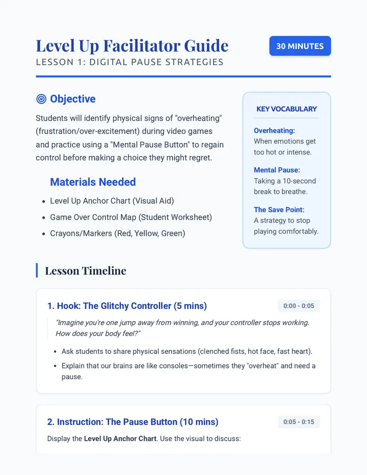 Level Up Facilitator Guide