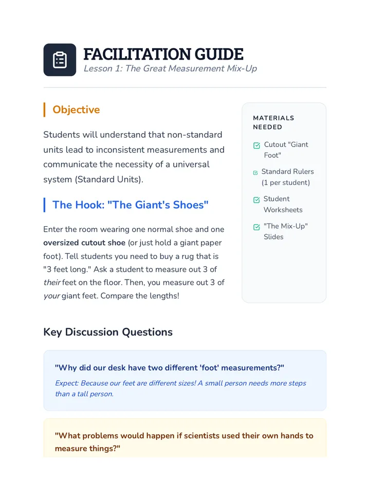 Measurement Mix Up Facilitation Guide