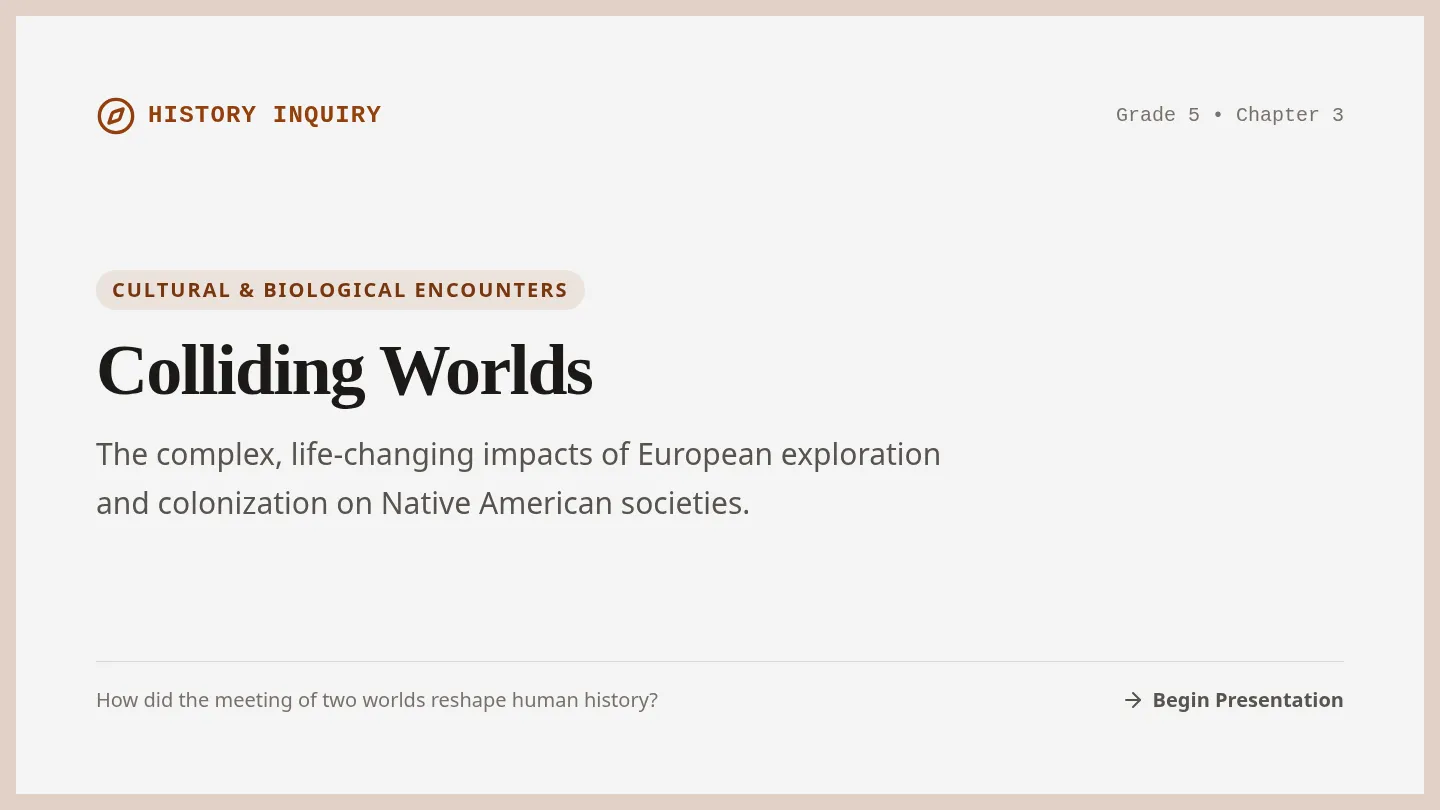 Colliding Worlds Slides