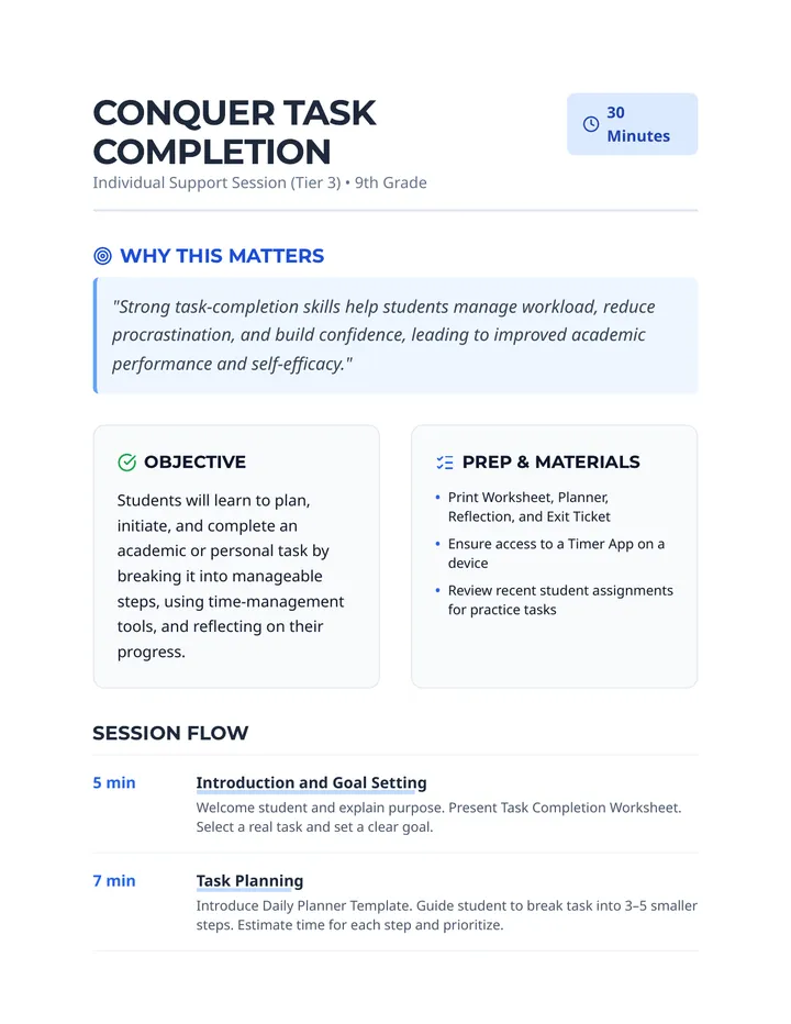 Conquer Task Completion • Lesson • Lenny.com