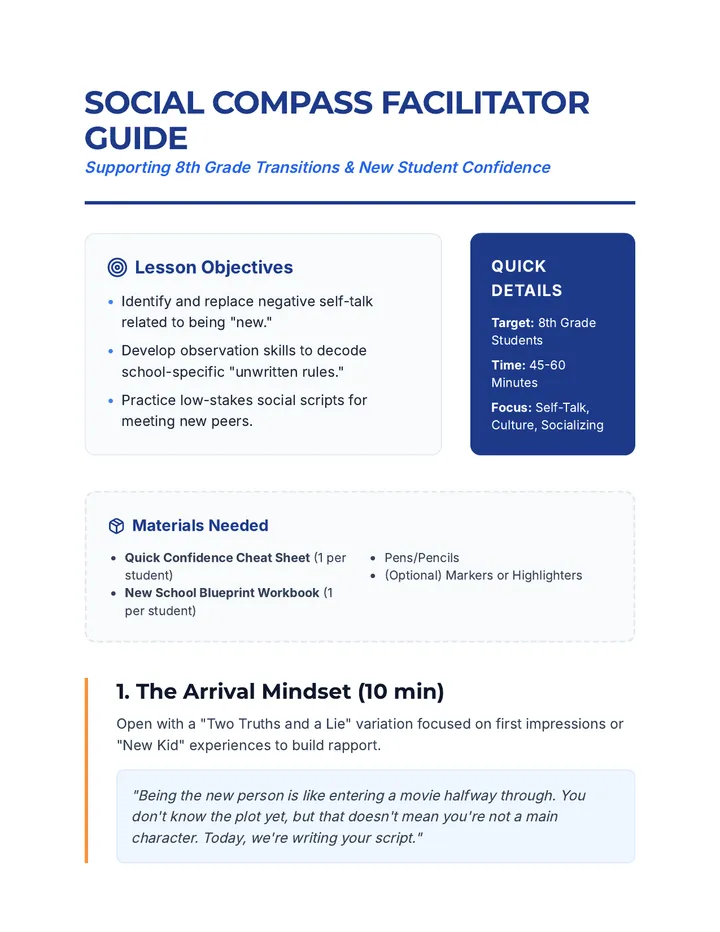 Social Compass Facilitator Guide