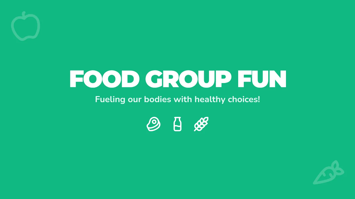 Food Groups Slides
