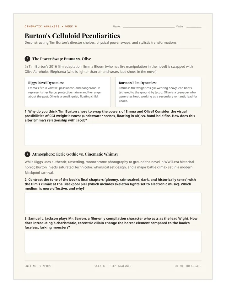 Burtons Lens Worksheet
