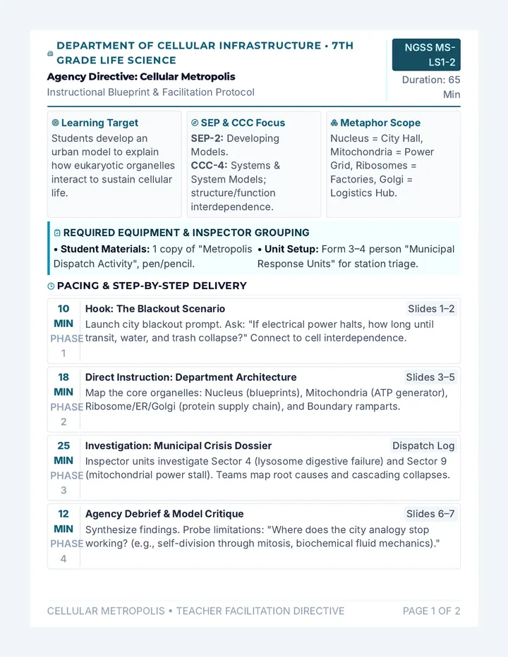 Agency Directive Lesson Plan