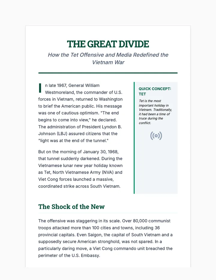 The Great Divide Article