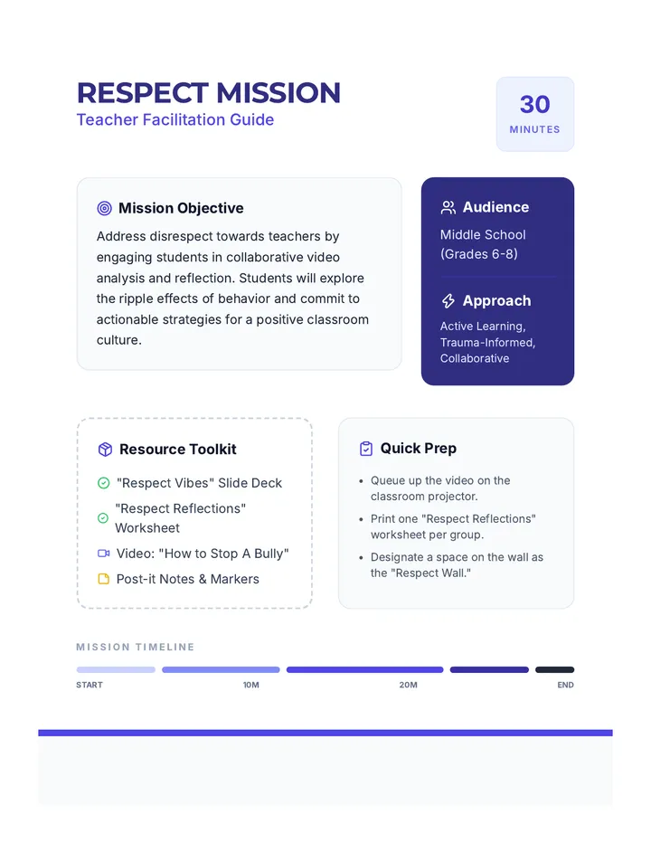 Respect Mission Teacher Guide