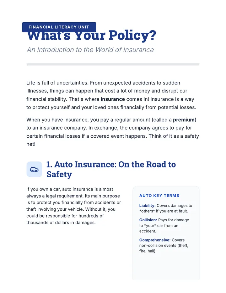 Whats Your Policy Reading