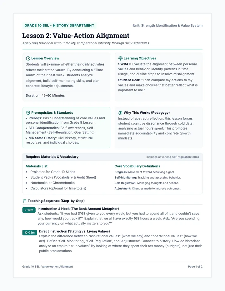 Alignment Teacher Guide