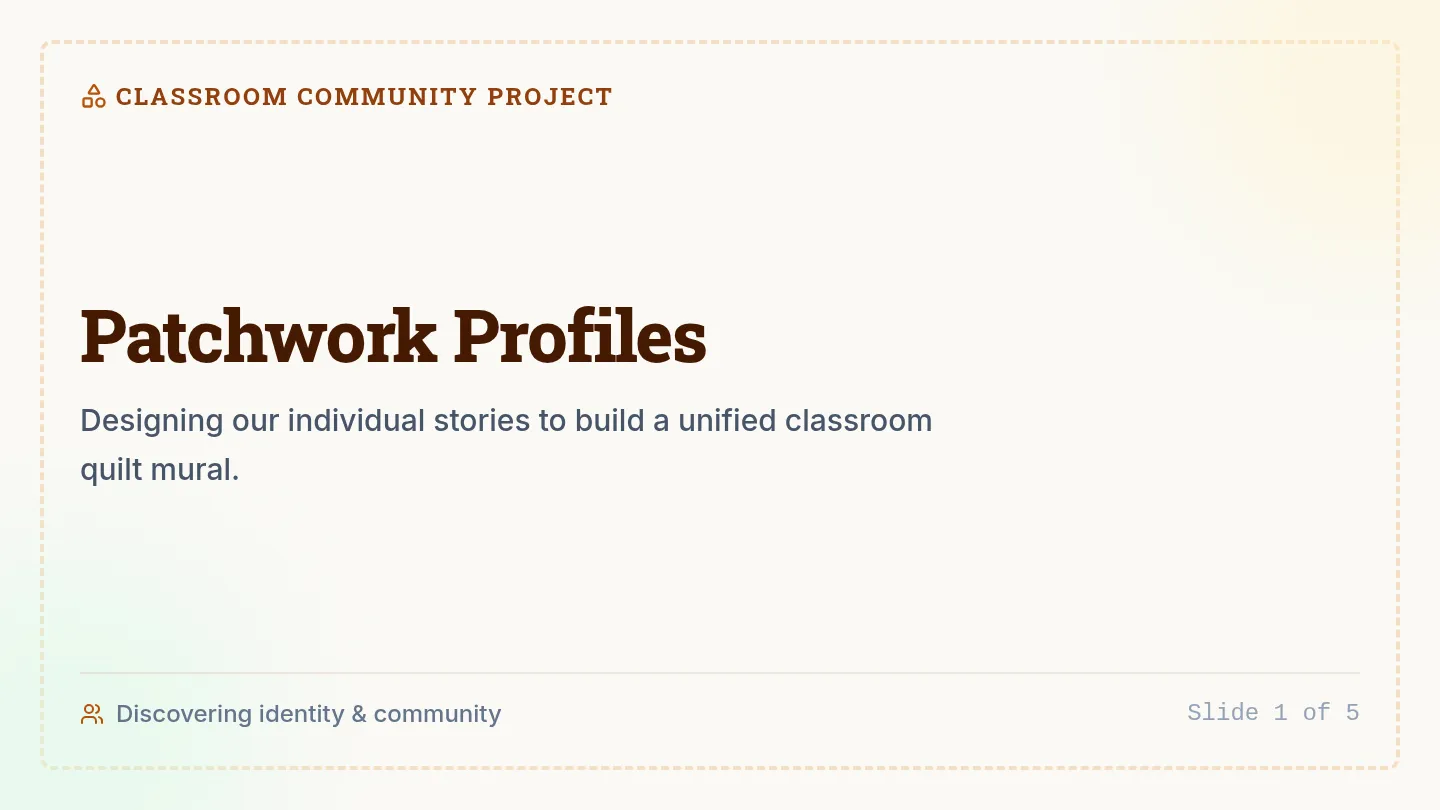 Patchwork Profiles Slides