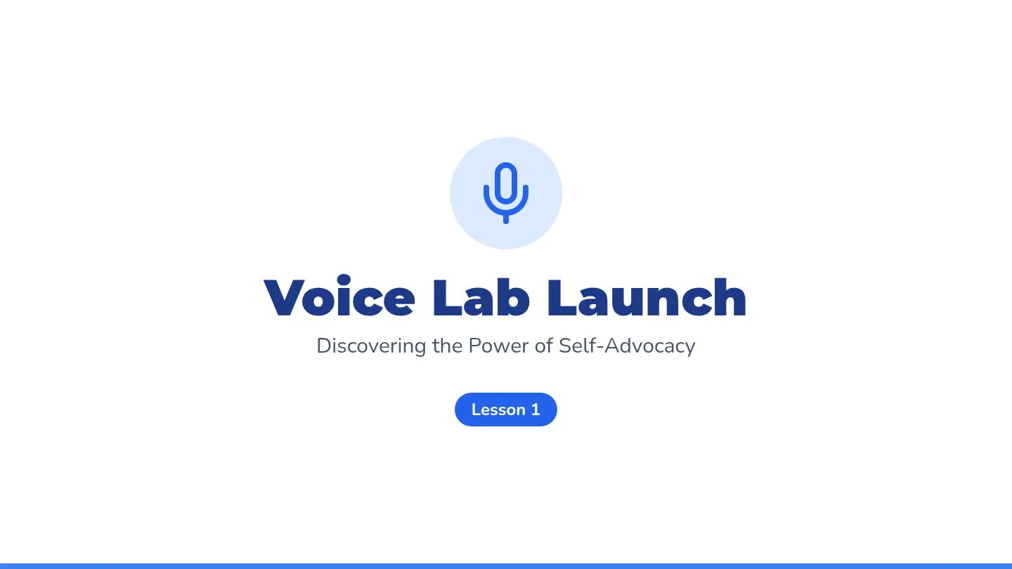 Voice Lab Launch Slides