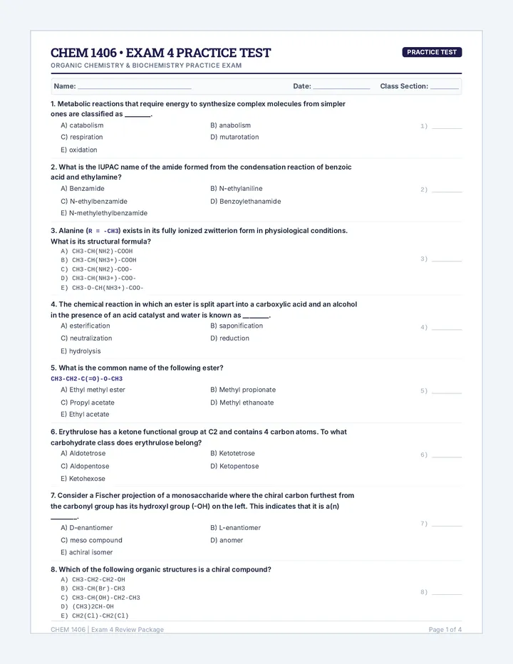 Parallel Practice Exam